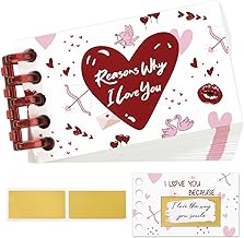 COLOFALLA Reasons Why I Love You Gift Scratch Cards Kit Christmas Stocking Fillers for Girlfriend Boyfriend Wife Husband What I Love About You