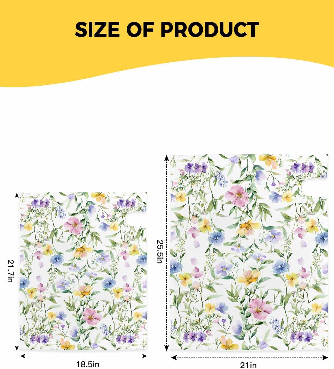 Watercolor Flower Mailbox Covers Magnetic Standard Size,Spring Farm Leaf Country Floral Retro Decorative Post Letter Numbers Box Wrap Decoration Covers Large Accessories for Garden Yard Décor