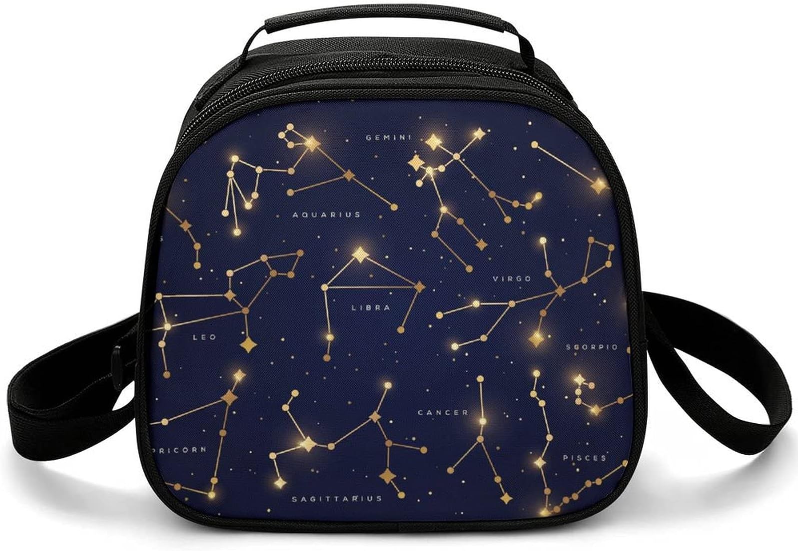 Stars Twinkle Lunch Tote Bag for Teens Girls Boys School Students