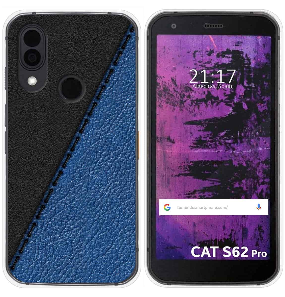 Custodia In Silicone TPU Con Stampa Legno Per Cat S62 Pro. Protezione Personalizzata, Disegno Resistente Nel Tempo, Spedizione Rapida.