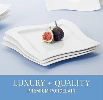 Amazon.com | Villeroy & Boch New Wave Square Salad Plates