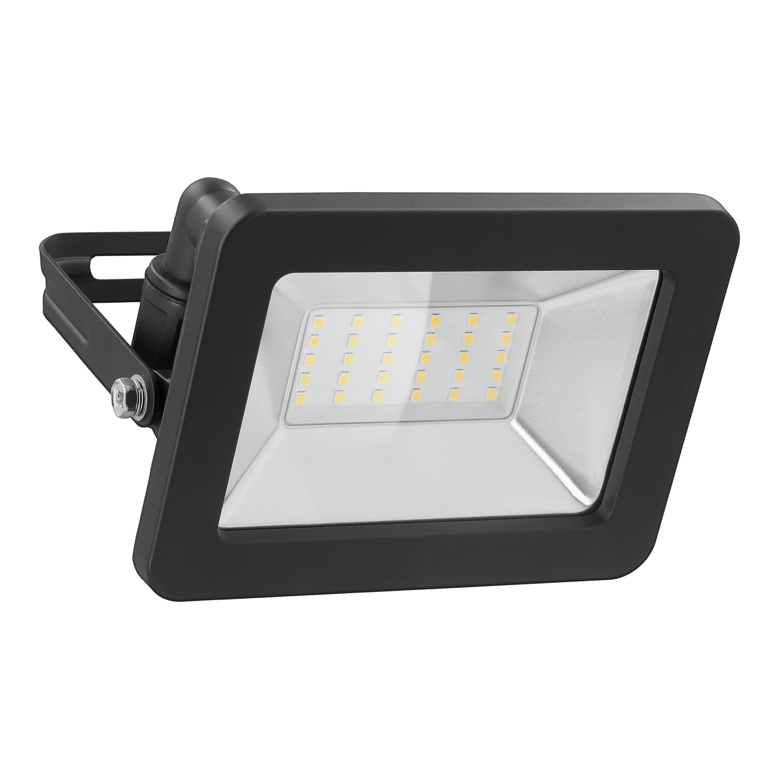Goobay 53874 LED Floodlight with 30 W - LED Spotlight with 30 W - Neutral White Light 4000 K - 2560 Lumen - Beam Angle 100 Degree - IP65 - Black