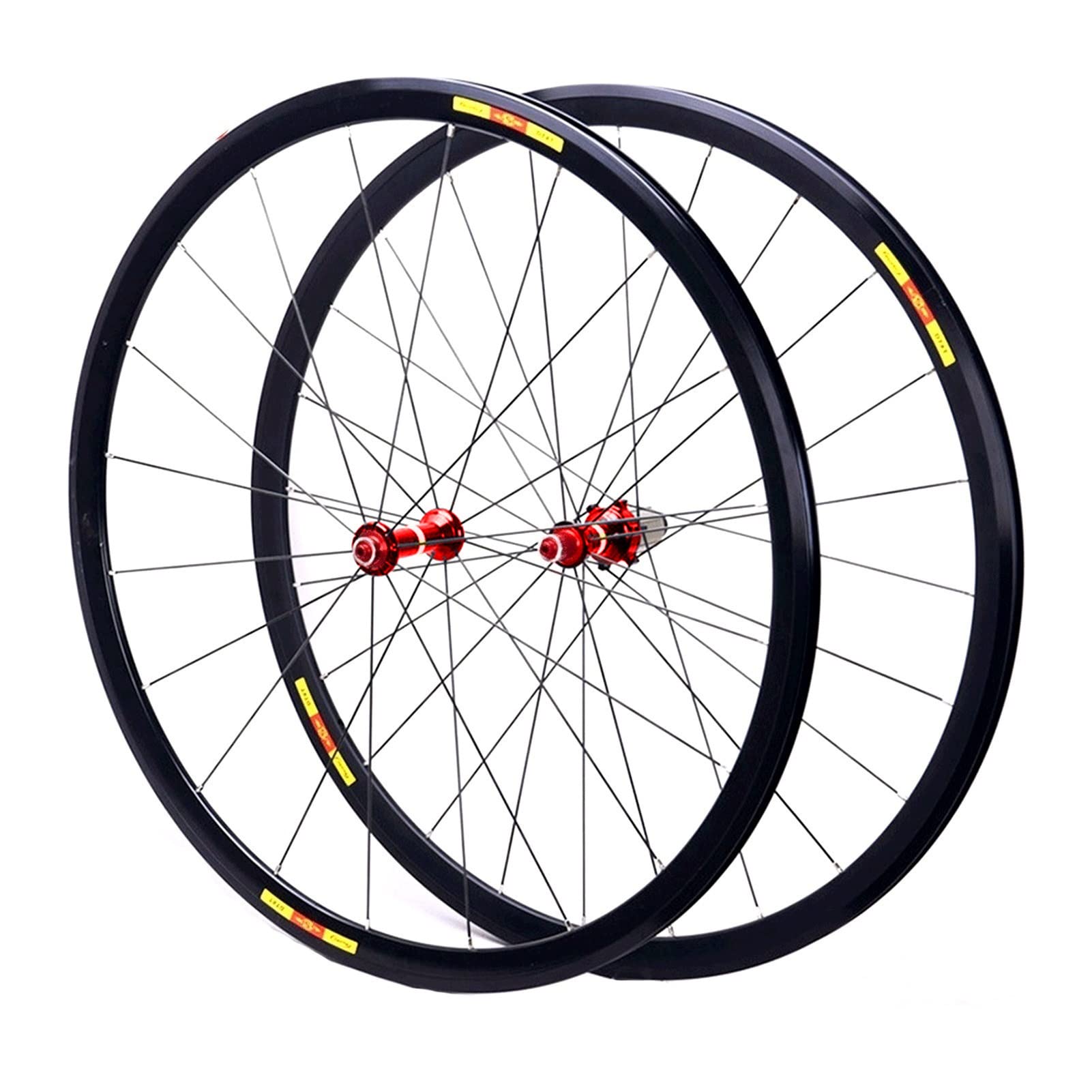 Set di Ruote per Bici da Strada 700c Ruota Anteriore Posteriore della Bicicletta 28 Pollici Cerchio in Lega A Doppia Parete 30mm Freno C/V 8-11 velocità Cassetta QR 1560g