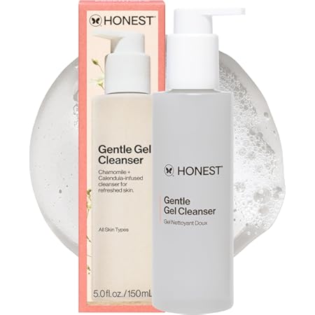 Honest Beauty Gentle Gel Daily Face Cleanser | Calms, Refreshes, + Hydrates | Vegan + Safe for Sensitive Skin | 5 fl oz