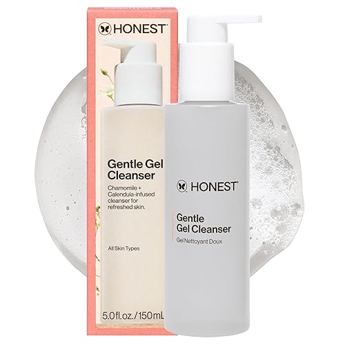 Honest Beauty Limpiador de gel suave con extractos de manzanilla y caléndula sin sulfatos sin parabenos 50 onzas líquidas