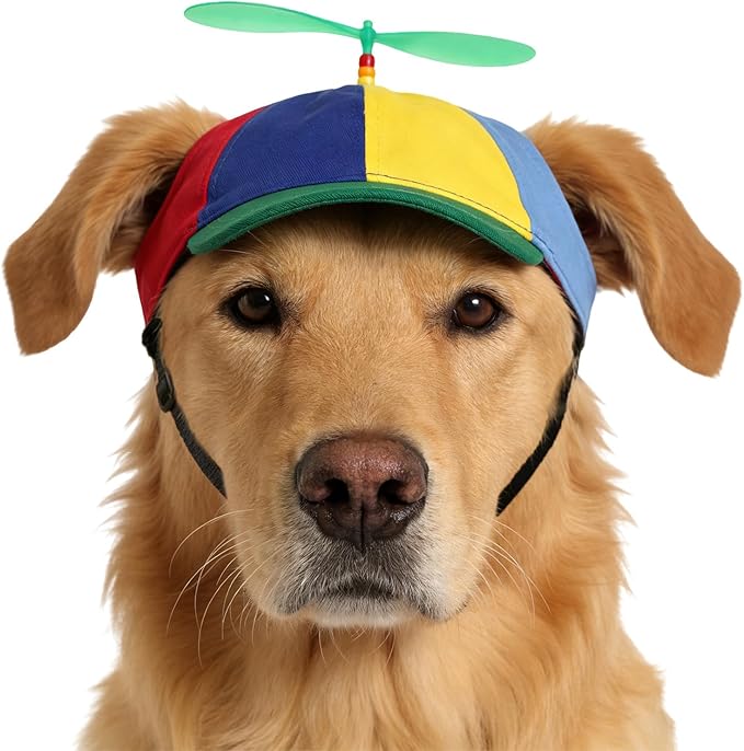 Gorra de Béisbol con Hélice para Perro Mediano/Grande, Ajustable, Visera Verde miniatura 2