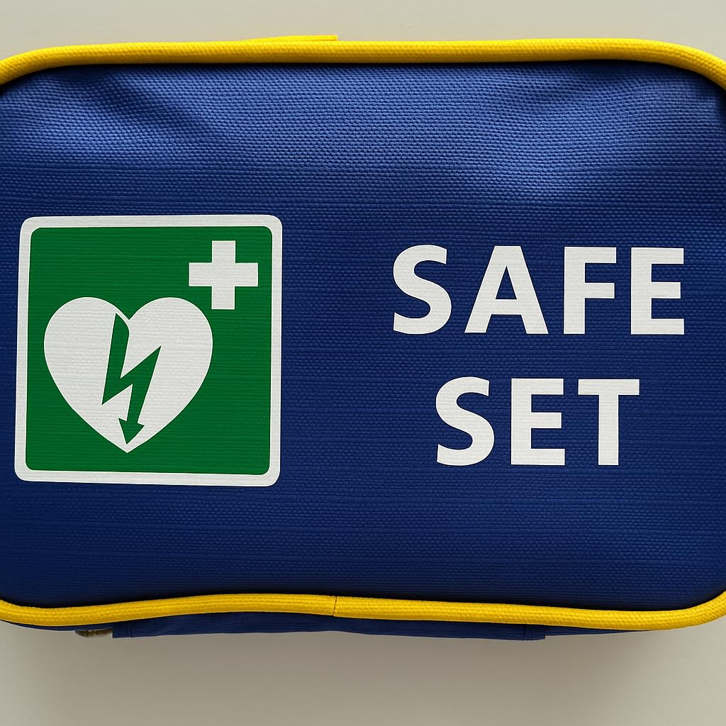 AED Defibrillator SMARTY SAVER, vollautom. Auslösung, Umschalter Erwachsene/Kinder auf Kleinkinder-Modus, Kombi-Elektroden, MDR-zertifiziert