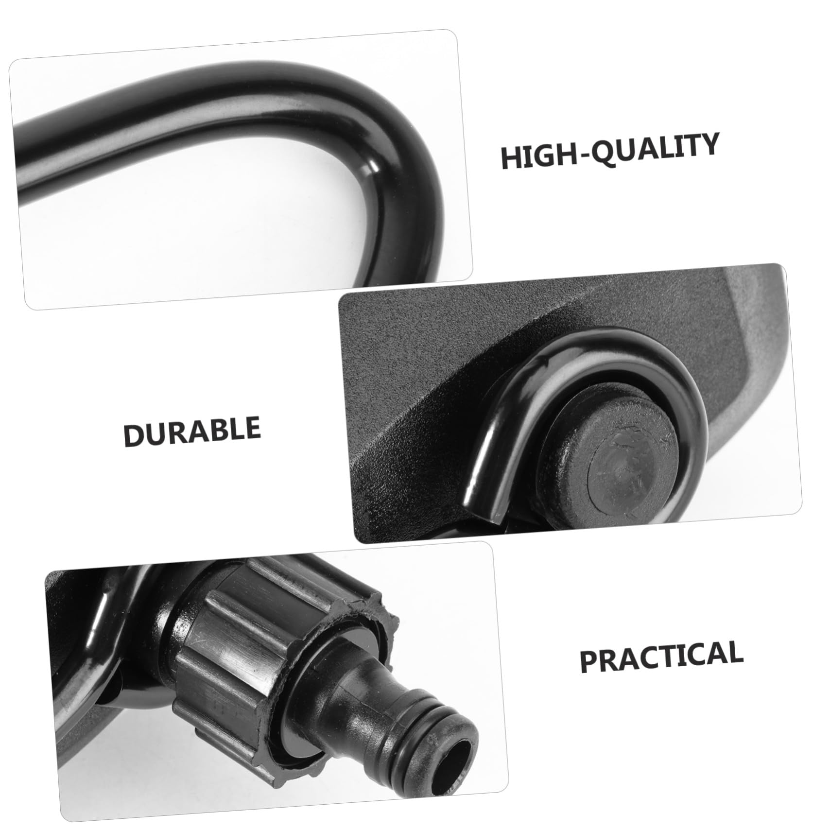 VICASKY Support de Rinçage Moteur Bateau Cadre Acier Ressort Noir Connexion Rapide pour Tuyau Arrosage Jardin Nettoyage Moteur Hors Bord et Yacht