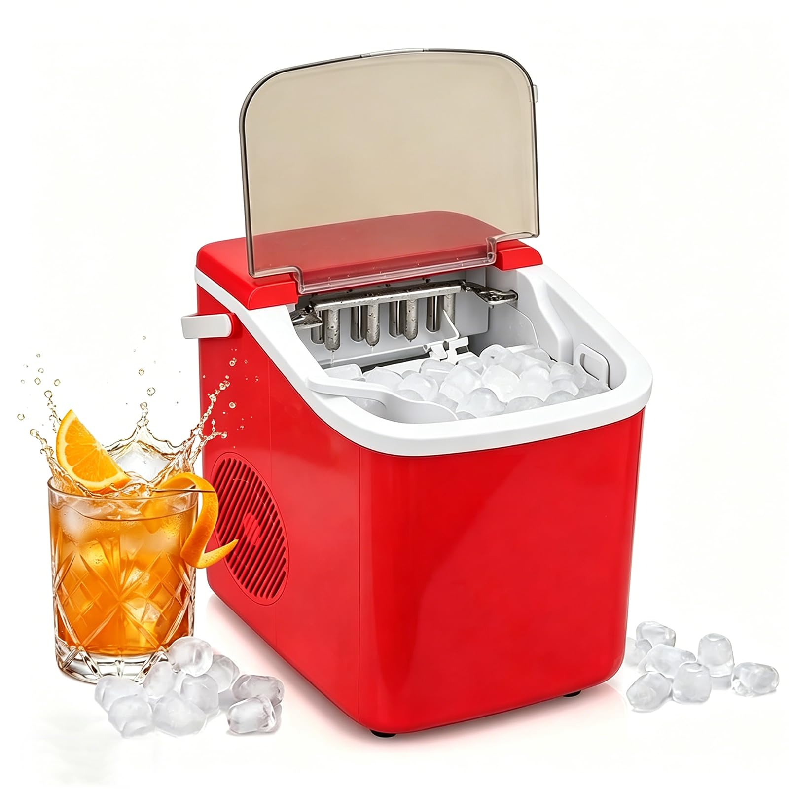 Machine à glaçons portable résout le manque de glace avec son cycle en 6 min