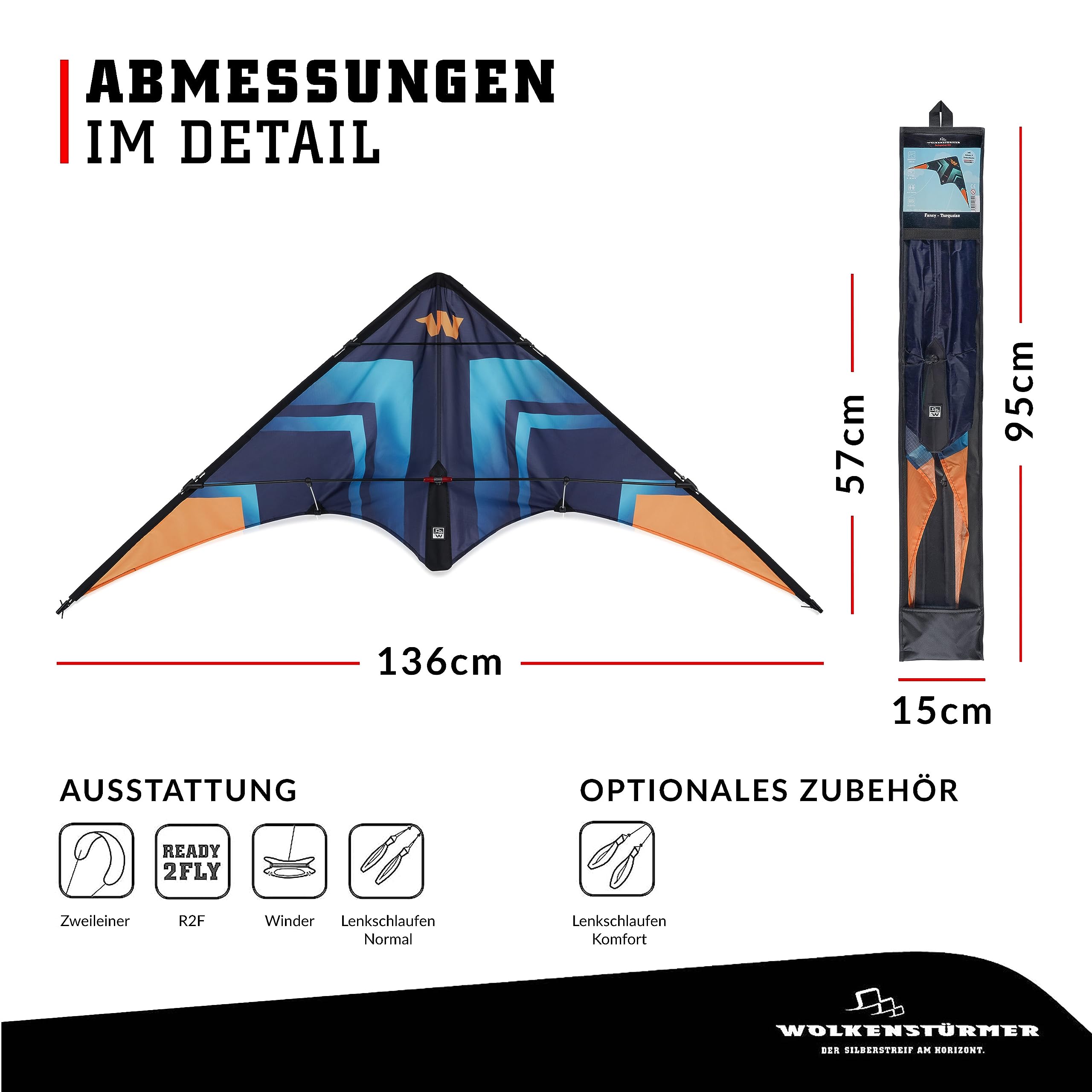 Wolkenstürmer Aquilone per bambini Fancy - Genitore