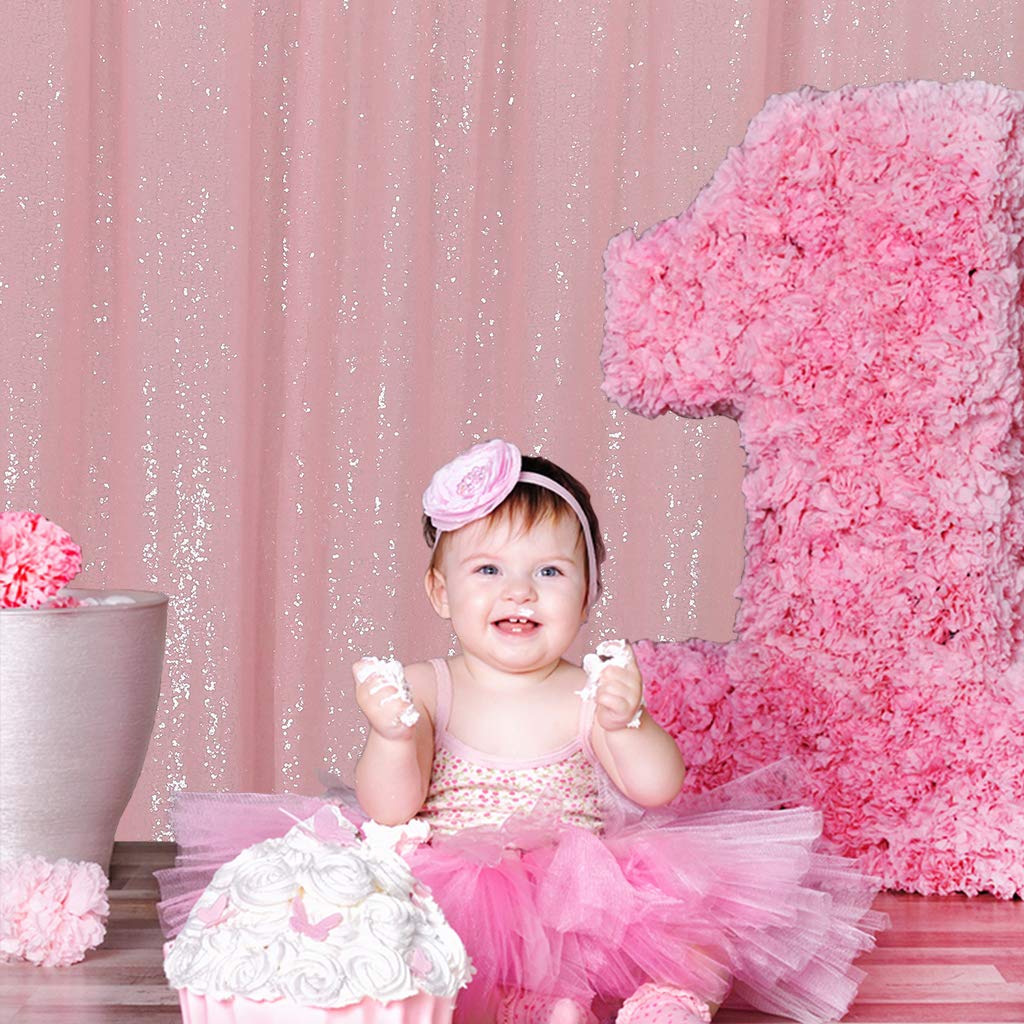 Eternal Beauty 305x305cm Pink Shinny Sequin Photography Backdrop Party Prom Wedding Youtobe Banquet Photo Background (10x10 feet) — view 23