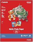 Canon 7981A004 Papier photo Plus, Matte, 8-1/2 x 11 (Boîte de 50 Feuilles)