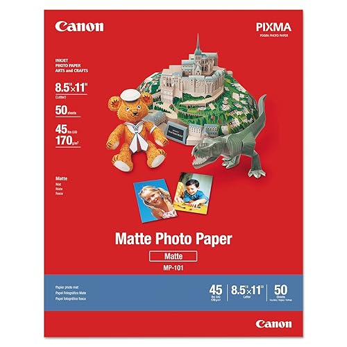 Canon 7981A004 Photo Paper Plus, Matte, 8-1/2 x 11 (Pack of 50 Sheets)