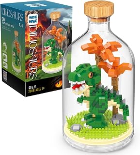 Creative Dinosaur Toy Building Set,Adult Mini Animal Friend Set,Party Favors Gift for Friends, Dinosaur Lover Office Home Decor Building Block Kits,New Year Easter Birthday Gift for Family