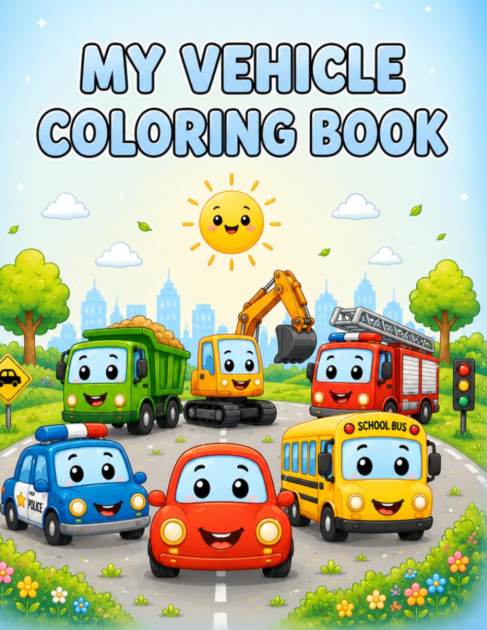 MY VEHICLE COLORING BOOK