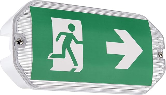 Sight ECO Outdoor Lights - Outdoor Emergency Maintained & Emergency Non-Maintained Bulkhead - LED Bulkhead with Emergency Exit Sign - IP65 Weatherproof Bulkhead Lights