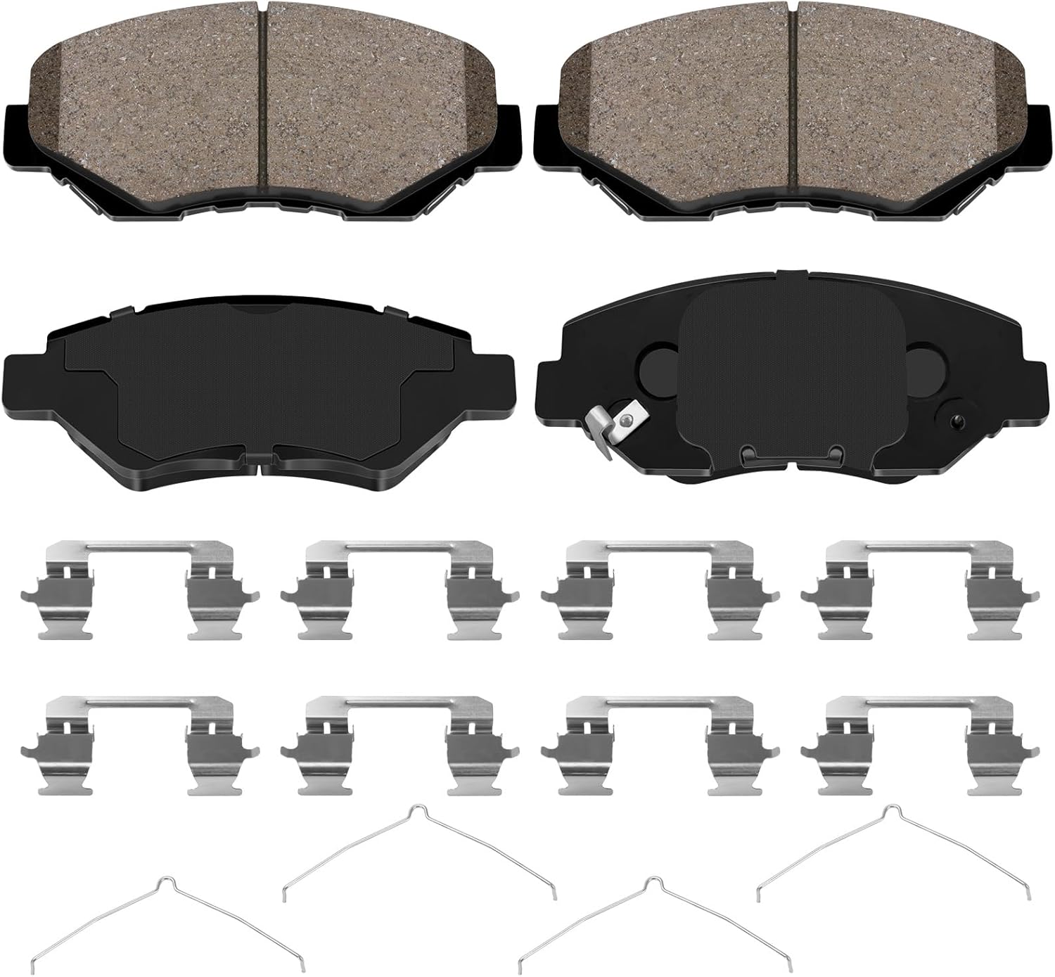 HZ914 Ceramic Disc Brake Pad Set With Hardware - Compatible With Select Acura ILX; Honda Accord, Civic, CR-V, Element, Fit; FRONT Advanced