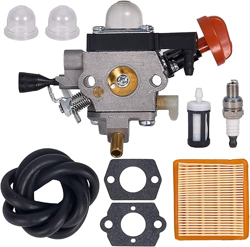 Carburador 4180-120-0615 FS91 para Stihl FS91 FS91R FS111 FS89 HT102 HT103 FC91 FC96 KM91R KM111 FC111 FC111 Carb desbrozadora - con kit de filtro