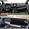 Cubierta para tablero, alfombra para tablero, personalizada para Nissan Rogue 2021 2022 2023 2024 2025 2026 (no para Rogue Sport) Accesorios, protector de consola central antideslizante, alfombra protectora (borde negro) 7