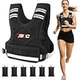 Adjustable Weighted Vest for Women - 04-10lb/11-20lb/20-32lb Vest with 6 Ironsand Weights for Strength Training,Body Weight Vest Exercise Set for Running, Walking and Home Workouts