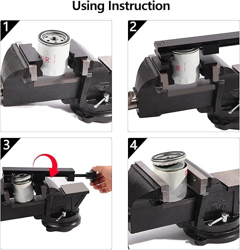 Miniatura 6 de Cortador de filtro de aceite, 66490 Herramienta de corte de filtro de aceite, Abridor de filtro de aceite, se adapta a filtro universal de