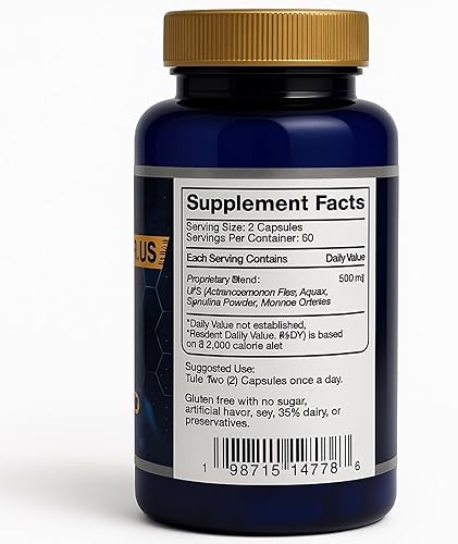 Miniatura 3 de New Madre Cell Plus - Célula madre hecha de AFA más puro, algas azules verdes sin gluten - 60 cápsulas 1 botella