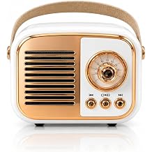 ARVALE Retro Tasar m Bluetooth Hoparl rl  Radyo   Ta nabilir Kablosuz M zik  alar, USB/AUX/TF Kart Destekli