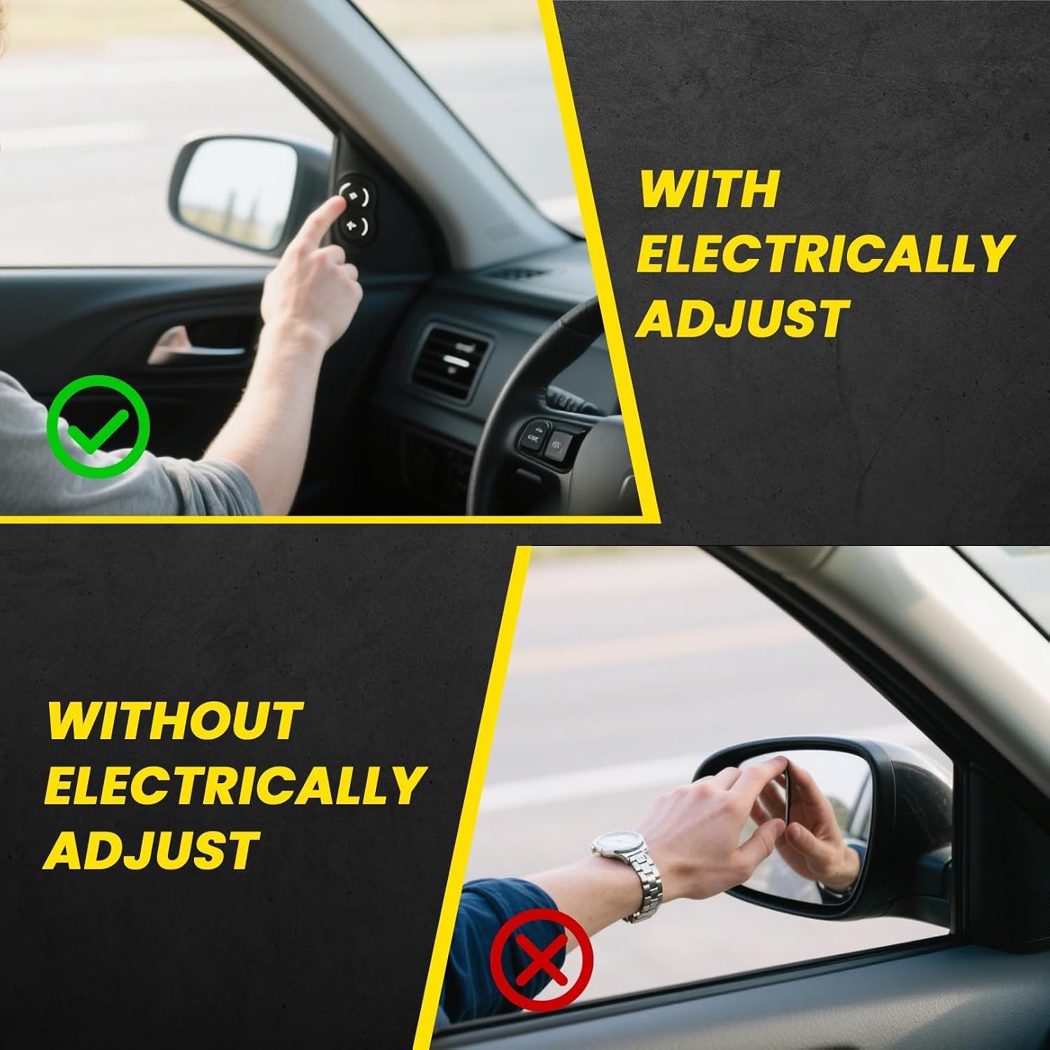 Left Driver Side Mirror Assembly Compatible with Corolla 2014-2019 Power & Heated & BSD and Signal Light TO1320295 8794002F51C0 (Paintable 7Pins)
