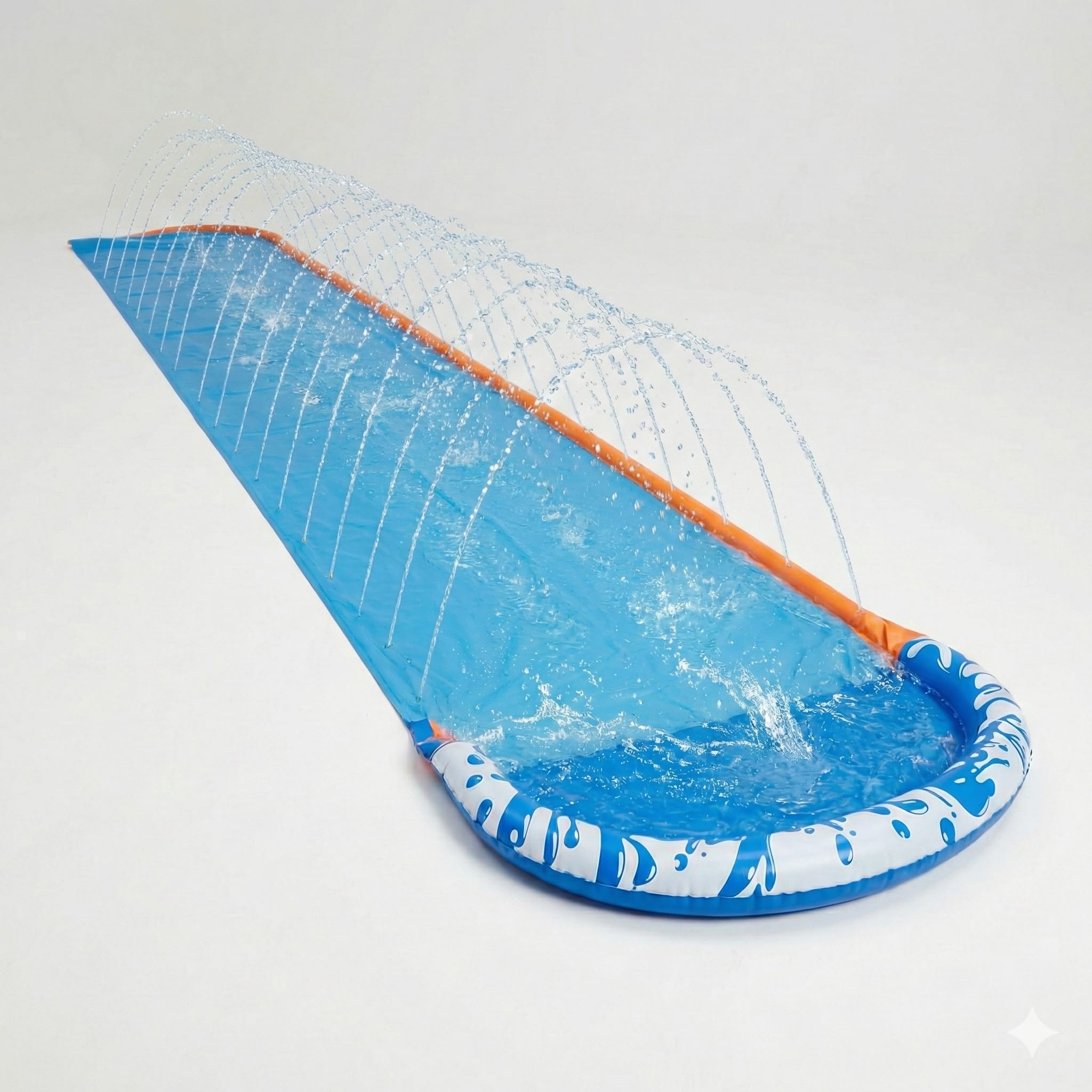 BANZAI Speed Blast Water Slide - Scivolo d'acqua XXL per bambini (4,88 m) - Scivolo con getti d'acqua e piscina Splash - Il giocattolo da giardino estivo definitivo