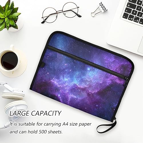 Vista 20 de Kcldeci Carpeta de archivos expansible de 13 bolsillos de mármol morado, carpeta de archivos de acordeón, organizador de documentos, carpeta