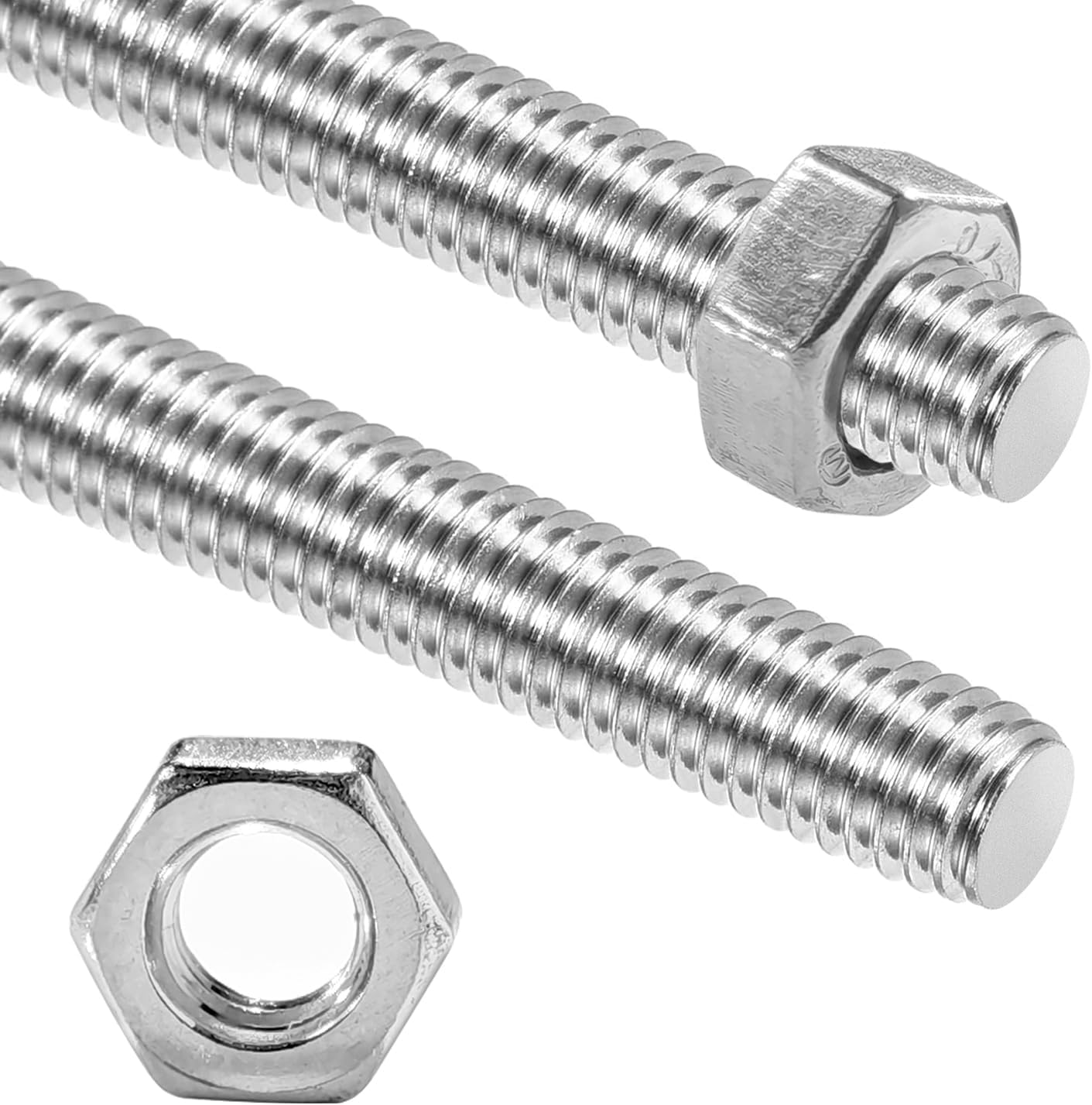 1 Pack M14-2.0mm Pitch Fully All Threaded Rod Studs,300mm/11.8" Long 304 Stainless Steel Cuttable Metric Threaded Screw Right Hand Threads for Anchor Bolts Clamps DIY Projects (M14x300mm(1PCS))
