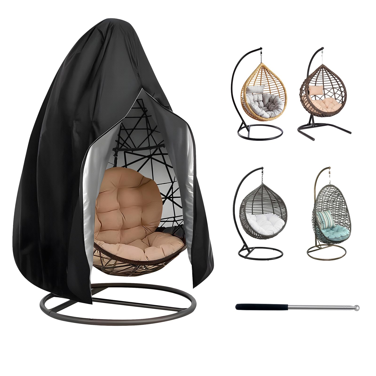 NEVERLAND Large Egg Chair Cover Garden Chair Covers Egg Chair Covers