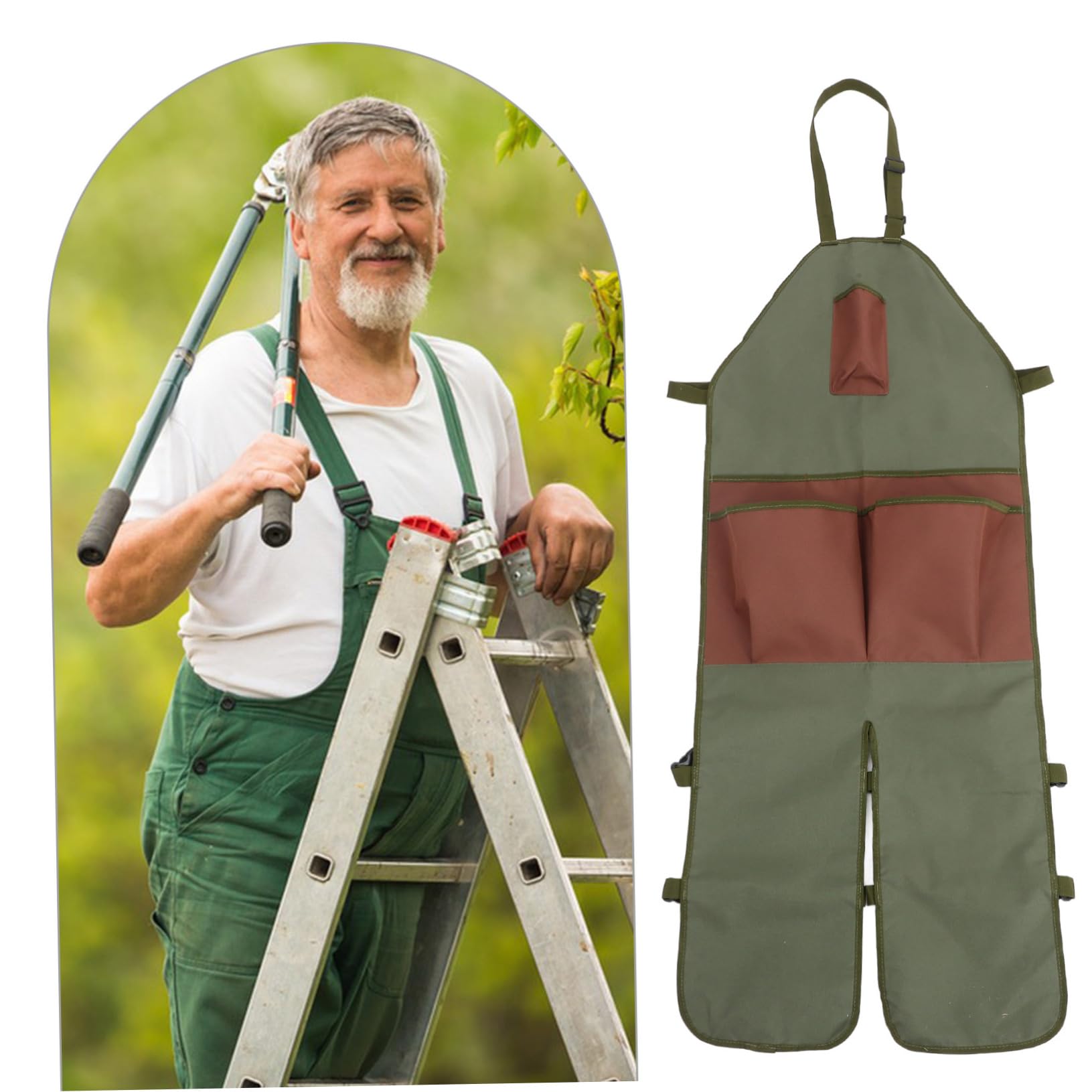 Grembiule Da Giardinaggio Oxford Con Pockets e Resistente Per Uomini e Donne Per Potatura e Raccolta Di Verdure Con Tasche Multiple
