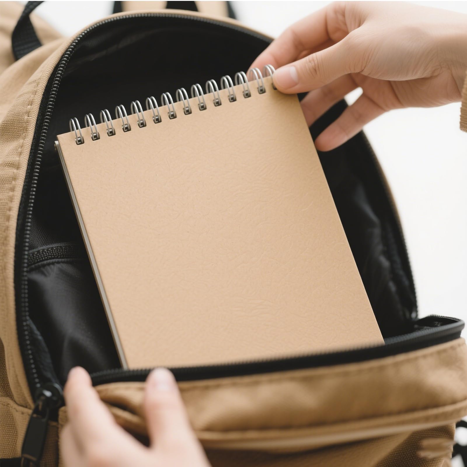 HOZEON 30 quaderni con rilegatura a spirale in formato A6, copertina in cartone kraft marrone, per animazione, schizzi, disegni, scarabocchi e diari, 60 fogli per ogni blocco