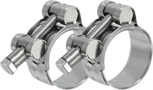 Miniatura 19 de PATIKIL Abrazadera de manguera con perno en T de 0.67 a 0.748 in, paquete de 2 abrazaderas de tubo de tubo intercooler de acero inoxidable 304
