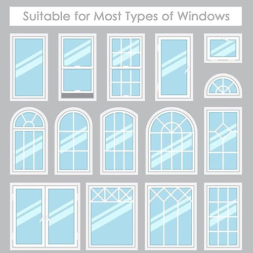 Vista 9 de DKTIE Película decorativa de privacidad con patrón floral geométrico para ventana, control de calor, bloqueo UV, adherencia estática, reutilizable