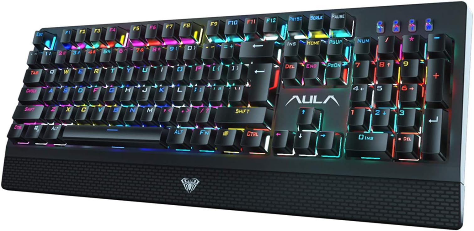 Aula Bundles Blue LED Keyboard+ Mouse Illuminated Backlit Multimedia Gaming Combos