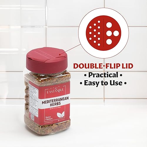 Miniatura 9 de Eastanbul Condimento mediterráneo, 5.29 onzas, mezcla de especias mediterráneas, mezcla de hierbas y sal, sal marina especiada y condimento de