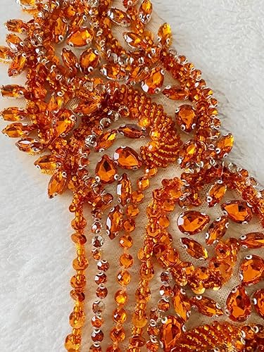 Miniatura 9 de Cuentas de piedras hechas a mano, parches de cristal brillantes para coser en diamantes de imitación, corpiño de encaje, accesorios para decoración