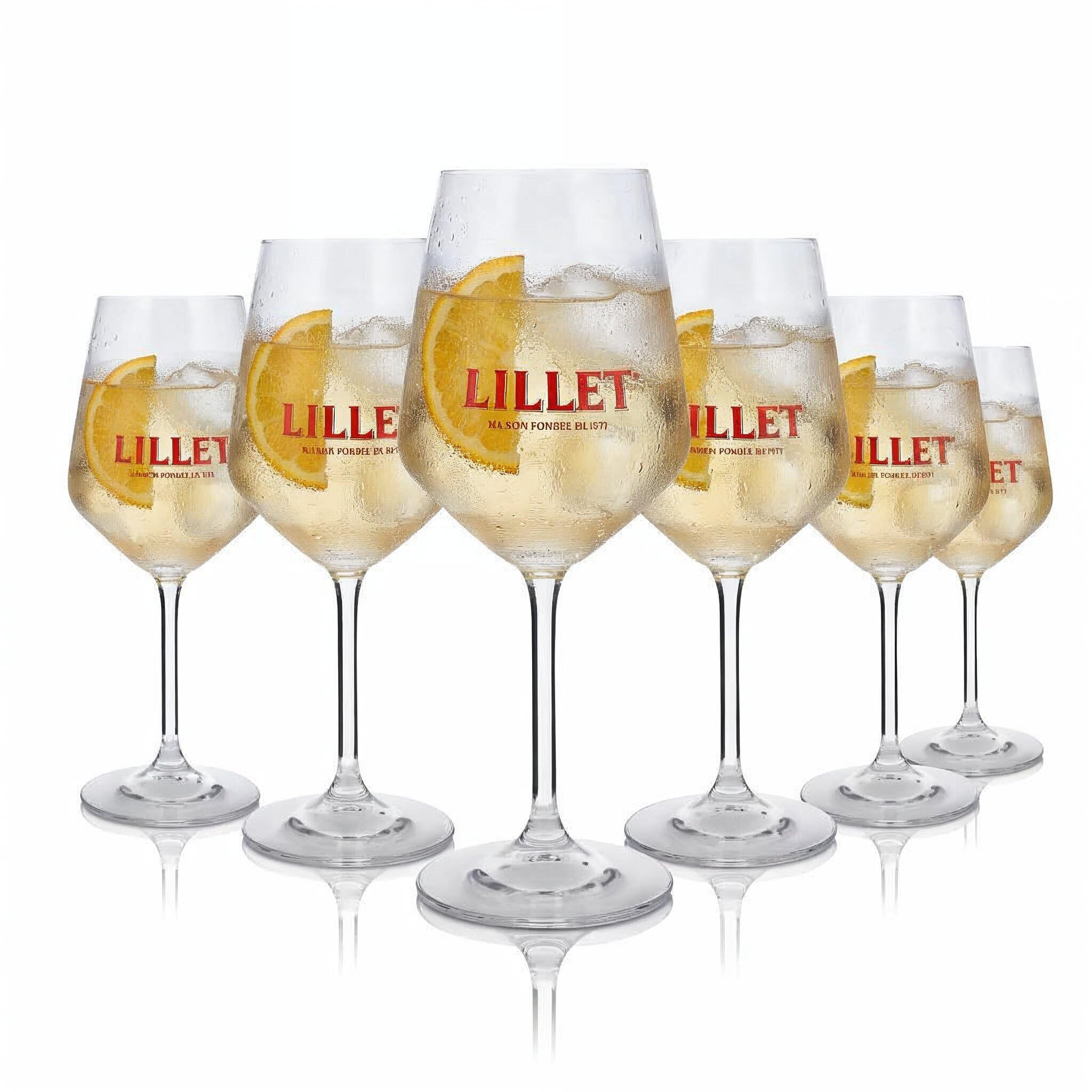 Lillet Set de Verres - 6 x Verres à vin
