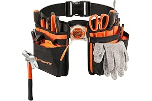 17-Pocket Tool Belt: Electrician's / Carpenter's Construction Toolbelt