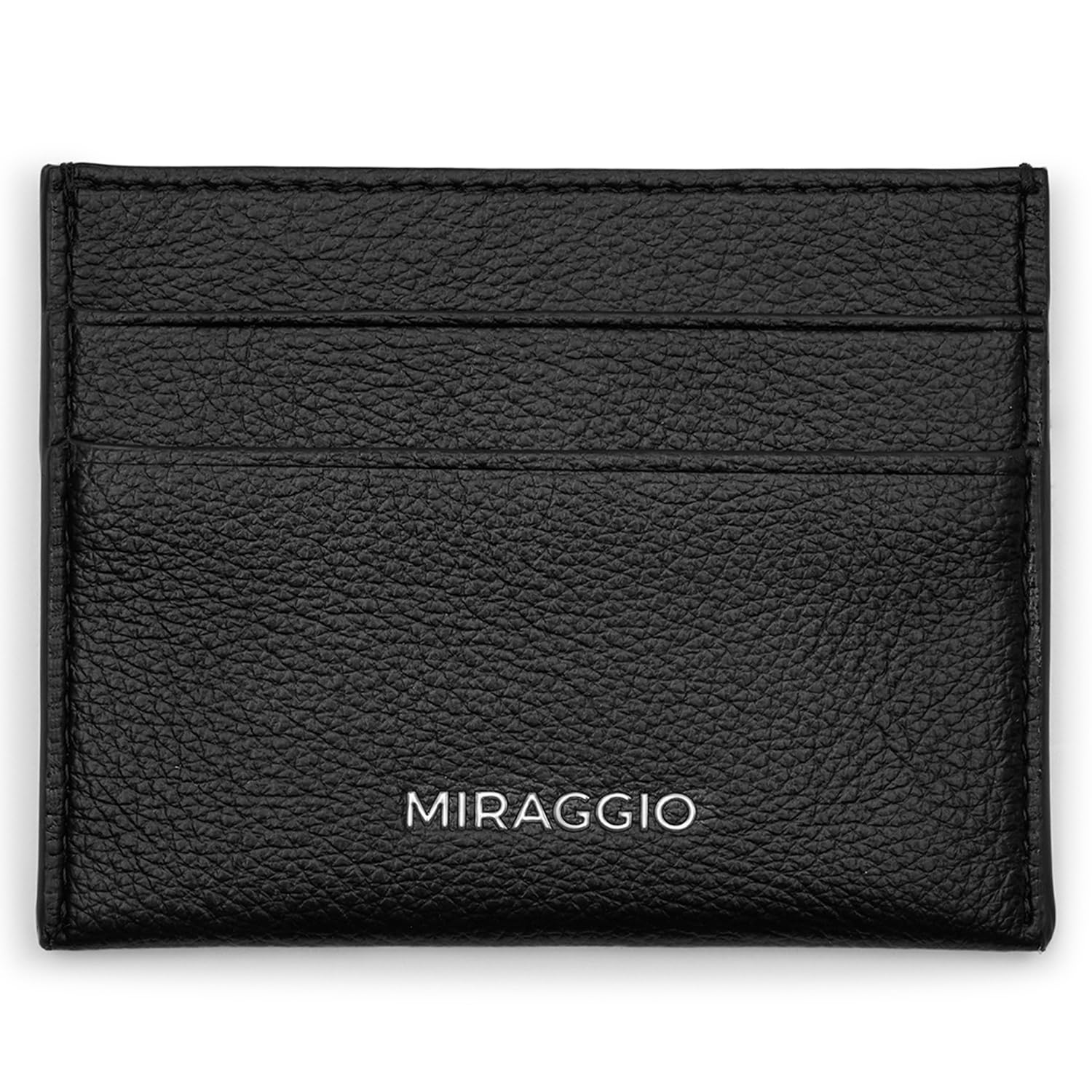 Noah Card Holder For Women | Cards Organizer with 4 Card Slots & 1 Cash Compartment | Compact Minimal Design- Black-image-3