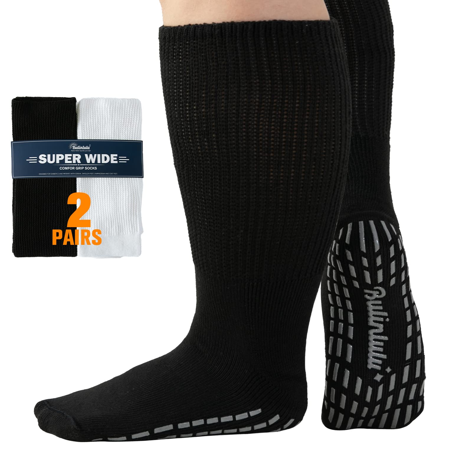 Buy Extra Wide Socks for Swollen Feet ic Socks for Men,Bariatric Socks