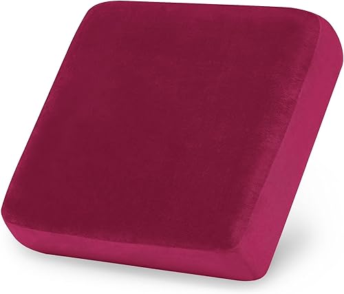 Vista 111 de hyha Fundas de cojín de terciopelo para sofá, fundas elásticas para asiento de sofá modular, en forma de L para sofá seccional, funda de cojín suave