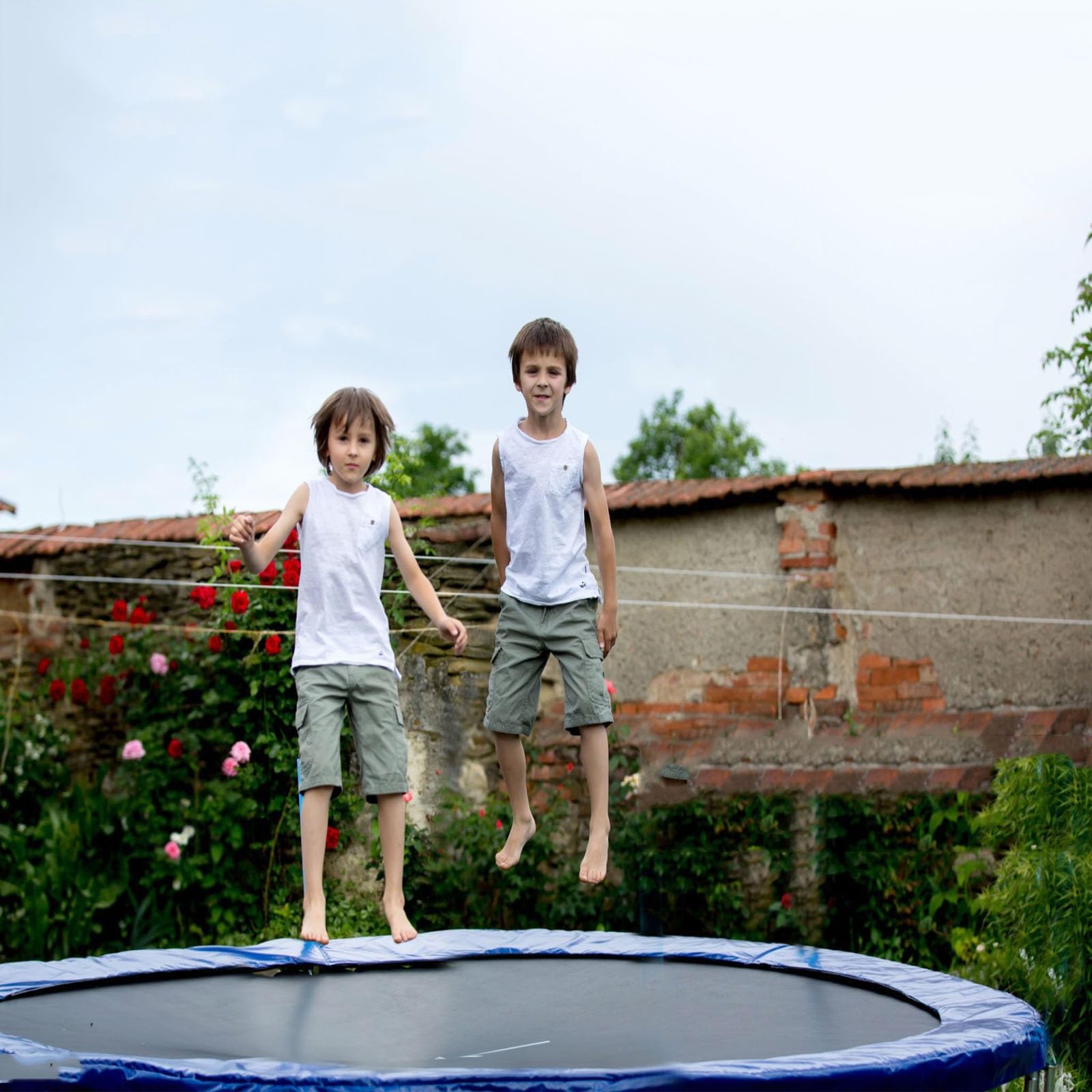 Zapasowa mata do trampoliny do okrągłych trampolin od 1,8 m do 4 m – osłona skoków i sprężyn – idealna do zabawy na świeżym powietrzu i wydajności odbijania