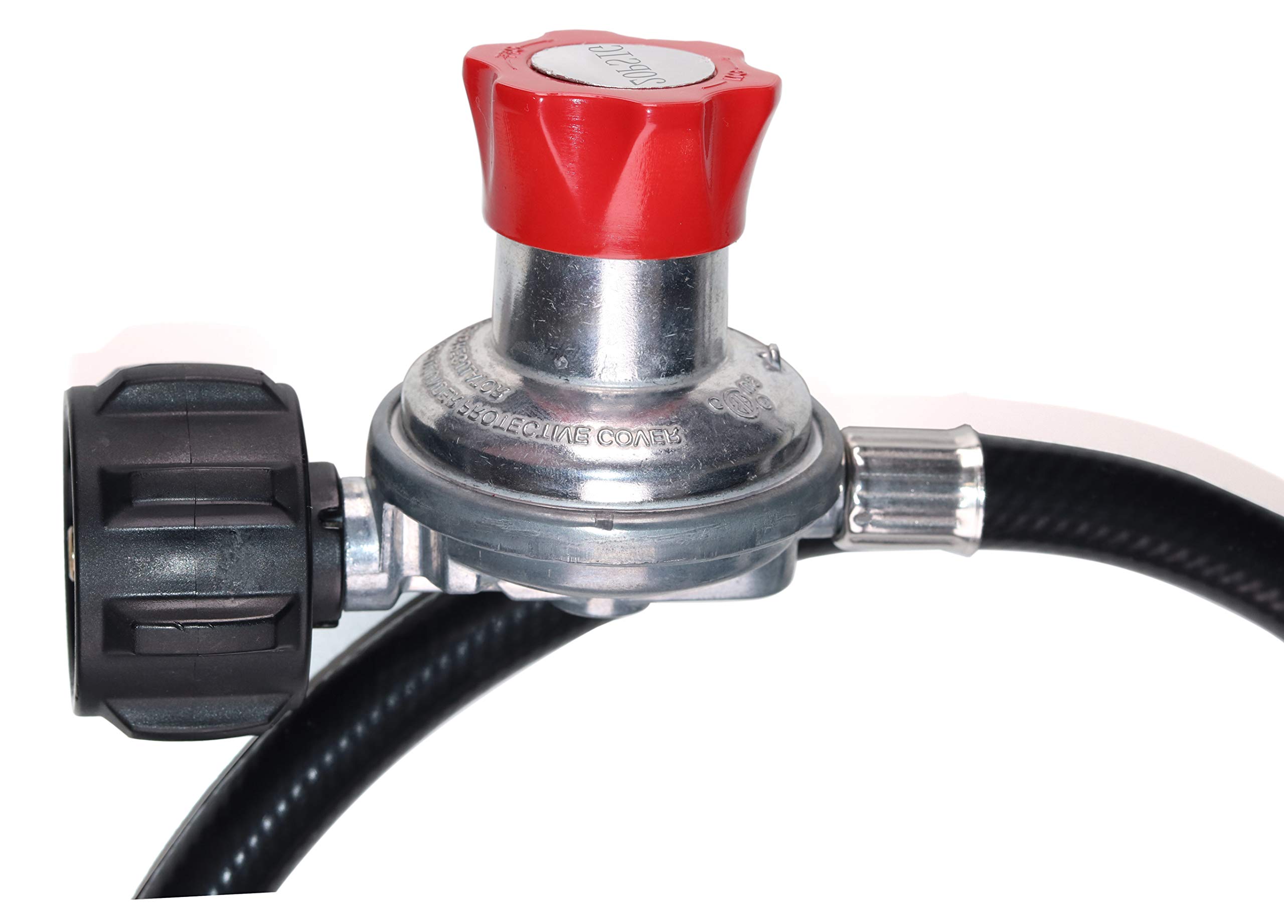 DozyAnt 5 feet 020 PSI Adjustable High Pressure Propane Regulator with
