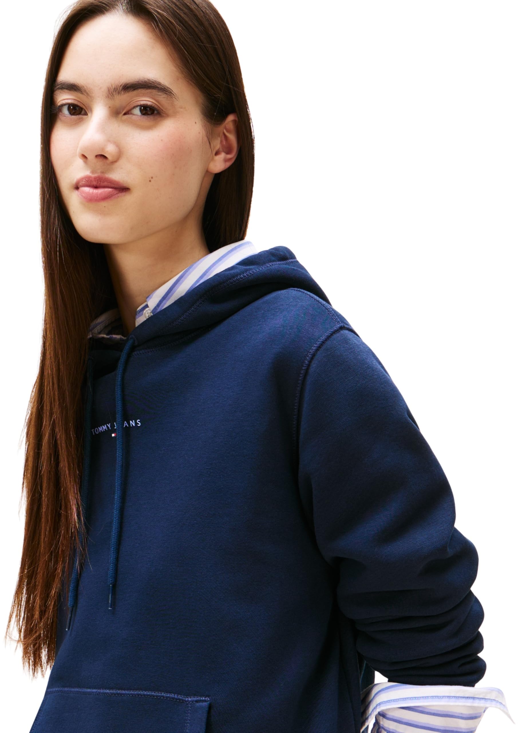 Tommy Jeans Sudadera Mujer Linear con Capucha