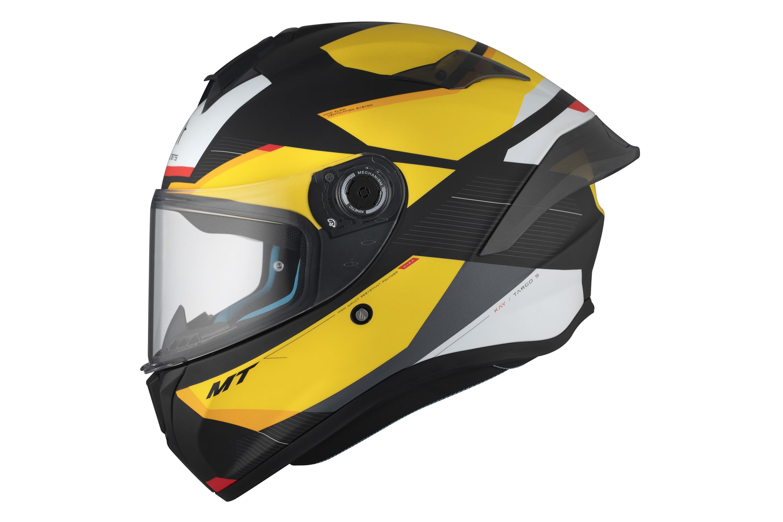 MT HELMETS Targo S – Casco Moto Integral con Visor Solar Full Vision, Pantalla Compatible con Pinlock, Interior Lavable y Cierre Micrométrico | Calota HIRP | Homologado ECE 22.06 & DOT