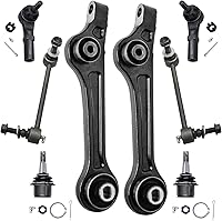 Vista 575 de Detroit Axle - Kit de suspensión frontal de 8 piezas para Dodge Journey 2009-2015, 2 brazos de control inferiores, 2 rótulas, 2 varillas