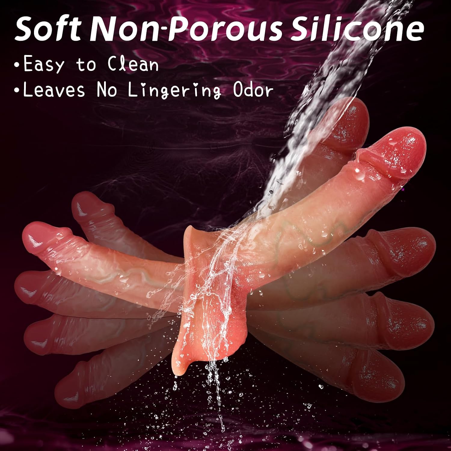 Double Ended Strap on Dildo Harness, Silicone Strapon Panties Set with Double Sided Realistic Dildo, Gakuaat Hands Free Soft Consoladores Couples Adult Sex Toys for Lesbian Gay Femdom Trans Party Game